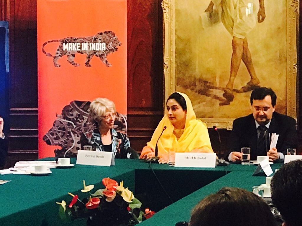 Honorable Minister, Smt Harsimrat Kaur’s visit to UK to discuss WFI